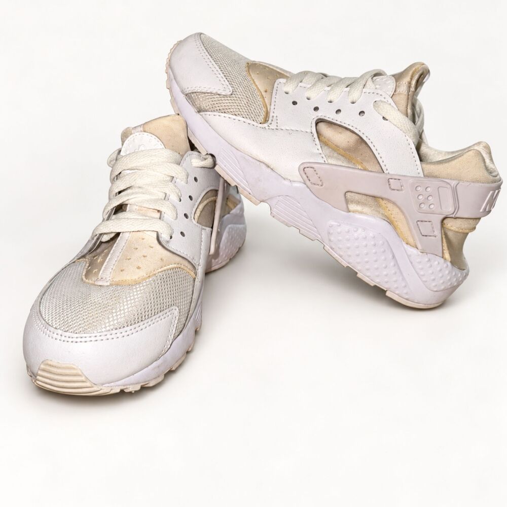 Nike Air Huarache Run 5.5Y White Champagne